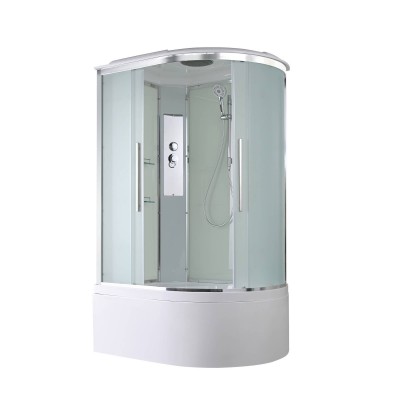 Душевая кабина AvaCan 120х80х220 см EM5812L профиль хром, стекло матовое