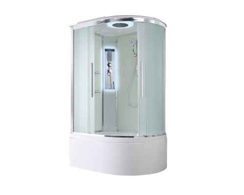 Душевая кабина AvaCan 120х90х220 см EM5912LLED профиль хром, стекло матовое