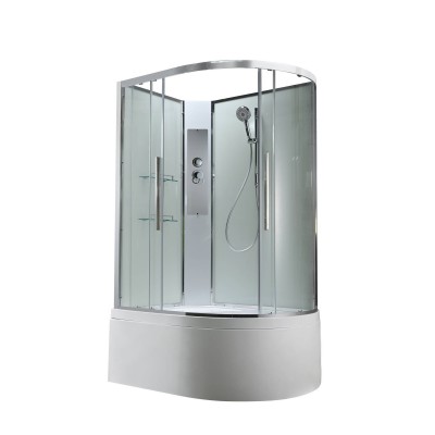 Душевая кабина AvaCan 120х90х208 см EM5912LNT без крыши, профиль хром, стекло прозрачное