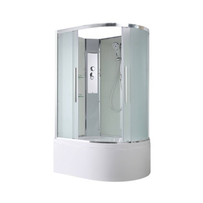 Душевая кабина AvaCan 120х90х208 см EM5912LN без крыши, профиль хром, стекло матовое