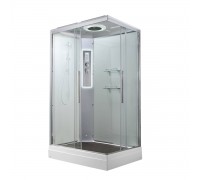 Душевая кабина AvaCan 120х90х220 см K2012LED профиль хром, стекло прозрачное