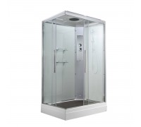 Душевая кабина AvaCan 120х90х220 см K2012 профиль хром, стекло прозрачное