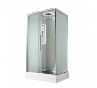 Душевая кабина AvaCan 110х90х220 см KD2911LED профиль хром, стекло матовое