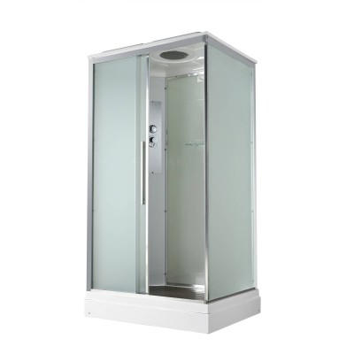Душевая кабина AvaCan 110х90х220 см KD2911 профиль хром, стекло матовое