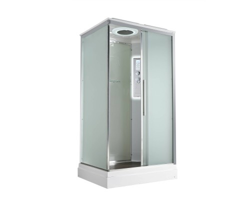 Душевая кабина AvaCan 120х90х220 см KD2912LED профиль хром, стекло матовое