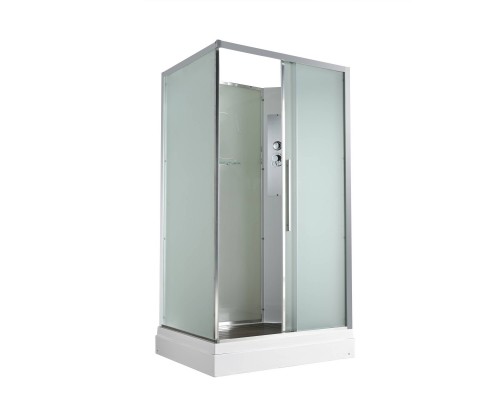 Душевая кабина AvaCan 120х90х208 см KD2912N без крыши, профиль хром, стекло матовое
