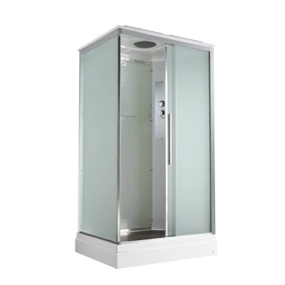 Душевая кабина AvaCan 120х90х220 см KD2912 профиль хром, стекло матовое