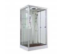 Душевая кабина AvaCan 120х90х220 см V2012LED профиль хром, стекло прозрачное