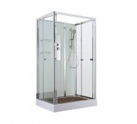 Душевая кабина AvaCan 120х90х208 см V2012N без крыши, профиль хром, стекло прозрачное