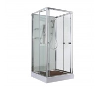 Душевая кабина AvaCan 90х90х208 см V2090N без крыши, профиль хром, стекло прозрачное