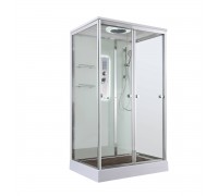 Душевая кабина AvaCan 100х80х220 см V2810LED профиль хром, стекло прозрачное