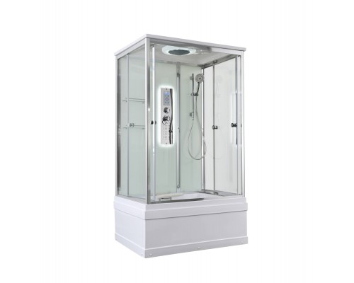 Душевая кабина AvaCan 120х90х220 см V5012LED профиль хром, стекло прозрачное