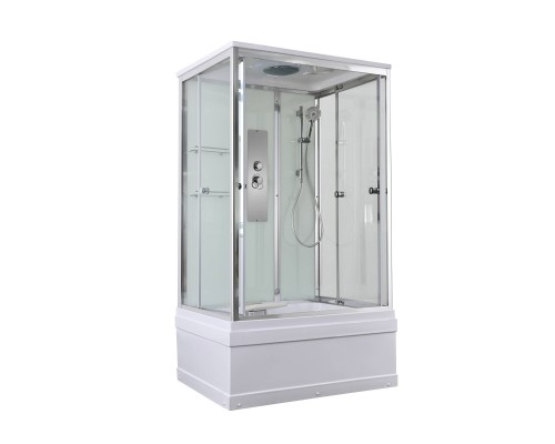 Душевая кабина AvaCan 120х90х220 см V5012 профиль хром, стекло прозрачное