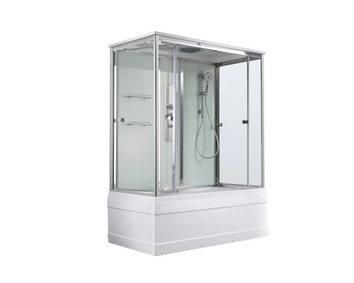 Душевая кабина AvaCan 170х90х220 см V5017 профиль хром, стекло прозрачное
