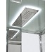 Душевая кабина AvaCan 100х100х220 см Z1910LED профиль хром, стекло прозрачное