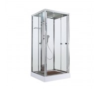 Душевая кабина AvaCan 100х100х220 см Z1910 профиль хром, стекло прозрачное
