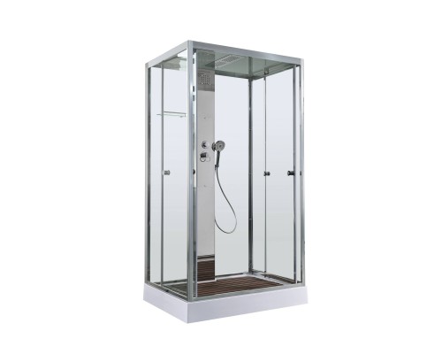 Душевая кабина AvaCan 110х90х220 см Z1911 профиль хром, стекло прозрачное