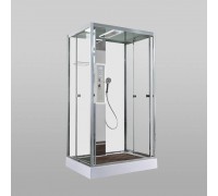 Душевая кабина AvaCan 120х90х220 см Z1912LEDMT профиль хром, стекло прозрачное