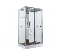 Душевая кабина AvaCan 120х90х220 см Z1912LED профиль хром, стекло прозрачное