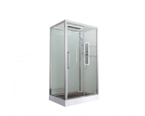 Душевая кабина AvaCan 120х90х220 см Z2912LED профиль хром, стекло прозрачное