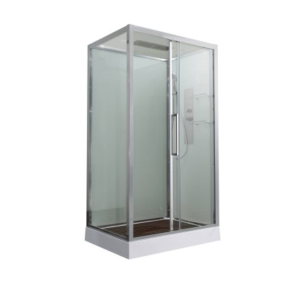 Душевая кабина AvaCan 120х90х220 см Z2912 профиль хром, стекло прозрачное