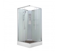 Душевая кабина AvaCan 90х90х208 см K2090N без крыши, профиль хром, стекло прозрачное