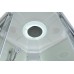 Душевая кабина AvaCan 100х100х220 см K2010LED профиль хром, стекло прозрачное