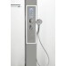 Душевая кабина AvaCan 100х100х220 см Z1910LEDMT профиль хром, стекло прозрачное