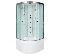 Душевая кабина AvaCan 110х110х220 см EM5011GM профиль хром, стекло с узором
