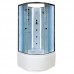 Душевая кабина AvaCan 110х110х208 см EM5011NLED+GM без крыши, профиль хром, стекло с узором