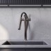 Смеситель Avrora Kitchen Premier AV9012GM для кухонной мойки, оружейная сталь