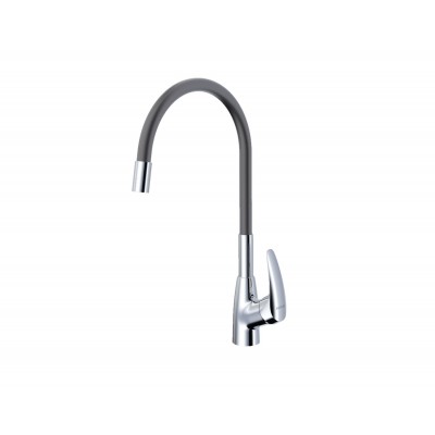 Смеситель Avrora Kitchen AV9007G для кухонной мойки, серый