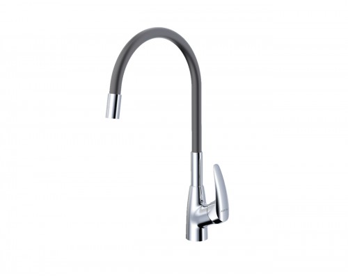 Смеситель Avrora Kitchen AV9007G для кухонной мойки, серый