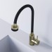 Смеситель Avrora Kitchen AV9001Gold для кухонной мойки с гибким изливом, золото