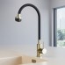 Смеситель Avrora Kitchen AV9001Gold для кухонной мойки с гибким изливом, золото