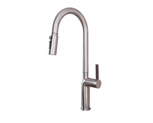 Смеситель Avrora Kitchen AV9015BN для кухонной мойки, брашированный никель