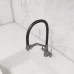 Смеситель Avrora Kitchen AV9006GM для кухонной мойки с подключением к фильтру, графит