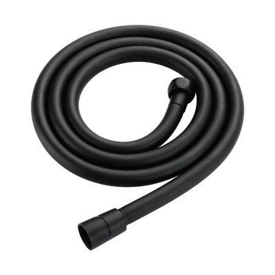 Душевой шланг Avrora AV0115PBlack 1,5 метра ПВХ черный/матовый