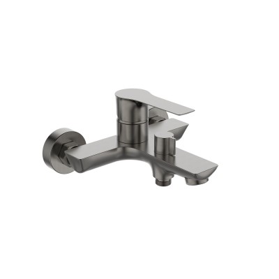 Смеситель Avrora Line Gun metall AV3131GM для ванны и душа, вороненая сталь