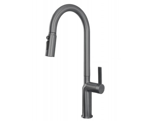 Смеситель Avrora Kitchen AV9015GM для кухонной мойки, оружейная сталь