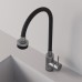 Смеситель Avrora Kitchen AV9001S для кухонной мойки с гибким изливом, нержавеющая сталь