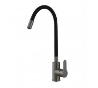 Смеситель Avrora Kitchen AV9002GM для кухонной мойки, оружейная сталь
