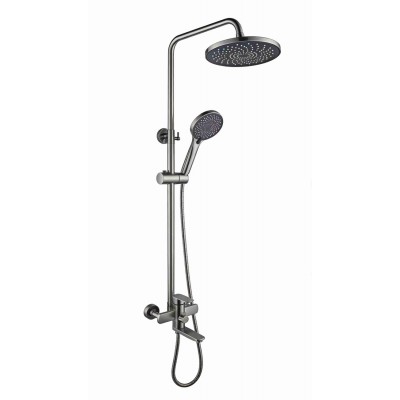 Душевая система Avrora Alba AV7240GM оружейная сталь