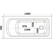 Акриловая ванна BAS Аякс 1500х700 без гидромассажа с каркасом В 00127