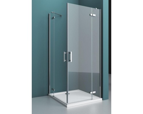 Душевой уголок BelBagno Kraft 90x80x195 KRAFT-AH-22-90/80-C-Cr-R профиль хром/матовый, стекло прозрачное