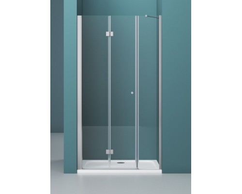 Душевая дверь BelBagno Albano 100x195 ALBANO-BS-13-40+60-C-Cr профиль хром, стекло прозрачное