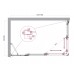 Душевой уголок BelBagno Luce 145x90х195 LUCE-AH-21-145/90-C-Cr профиль хром, стекло прозрачное