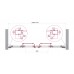 Душевая дверь BelBagno Luce 140x195 LUCE-BF-2-140-C-Cr профиль хром, стекло прозрачное