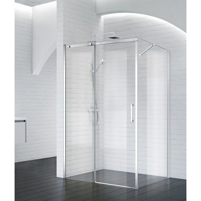 Душевой уголок BelBagno Acqua 120x90х195 ACQUA-AH-1-120/90-C-Cr профиль хром, стекло прозрачное