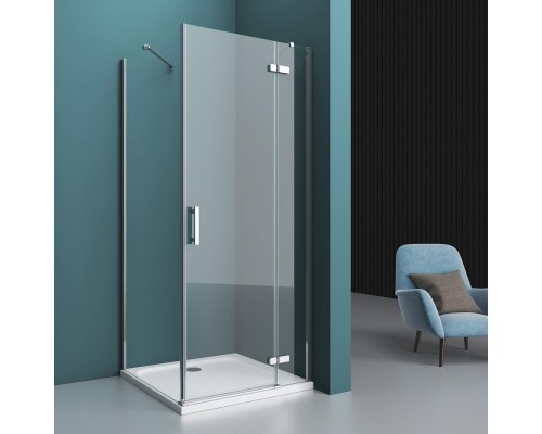 Душевой уголок BelBagno Kraft 120x80x195 KRAFT-AH-12-120/80-C-Cr-R профиль хром/матовый, стекло прозрачное